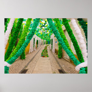 Garland Decorations for a Festival Poster