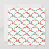 Garland en Bows Kerstfeest Kaart (Achterkant)