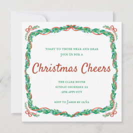 Garland en Bows Kerstfeest Kaart