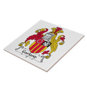 Garland Family Crest Tegeltje (Zijkant)