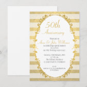 Garland Faux Gold 50e Jubileum Kaart (Voorkant / Achterkant)