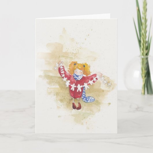 Garland Feestdagen Kaart (Voorkant)