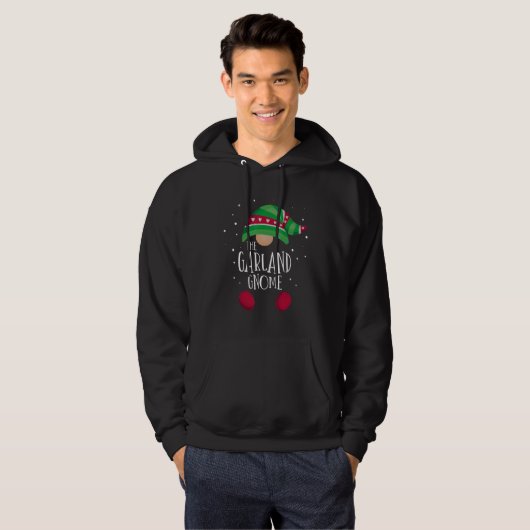 Garland Gnome Family Matching Christmas Pajamas Hoodie (Voorkant volledig)