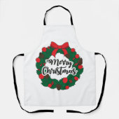 Garland Merry kerst Schort (Voorkant)