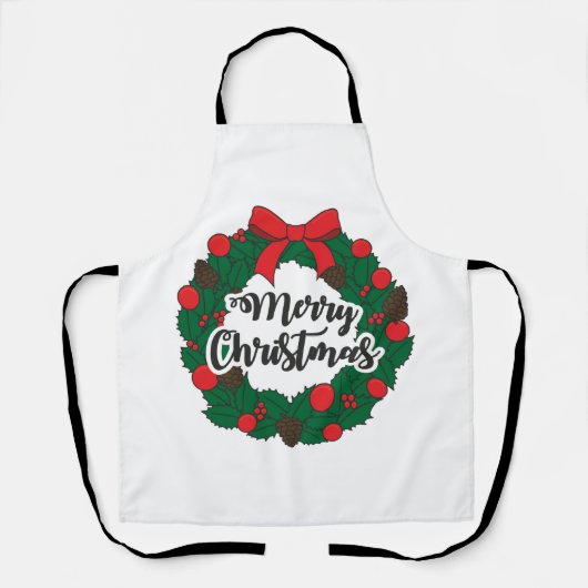Garland Merry kerst Schort (Voorkant)
