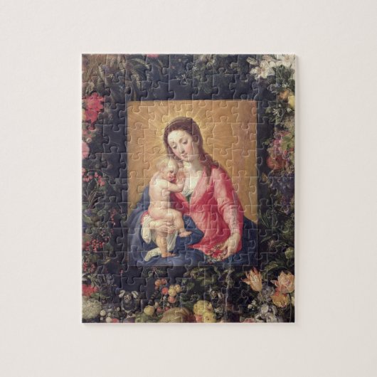Garland of Fruit and Flowers with Virgin and Child Legpuzzel (Verticaal)