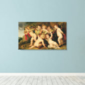 Garland of Fruit, c.1615-17 Canvas Afdruk (Insitu (Houten vloer))