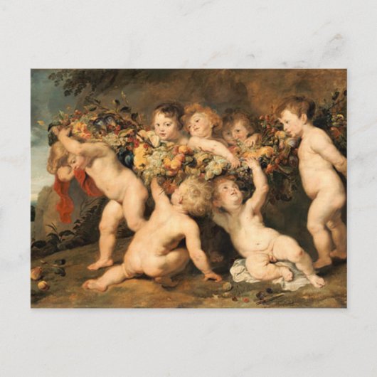 Garland of Fruits - Rubens Briefkaart (Voorkant)