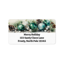 Garland of Yuletide Joy Retouradres Labels
