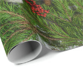 Garland op kerstpapier met barnenhout cadeaupapier (Rol Hoek)