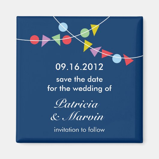 Garland Save the Date Magnet (Voorkant)