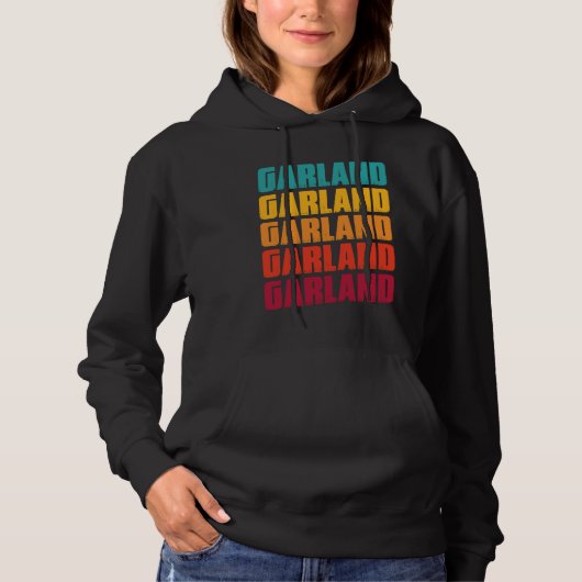 Garland Texas Souvenir  Retro Vintage Garland Hoodie (Voorkant)