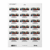 Garland van Seizoensgebonden Charm Retouradres Lab Etiket (Full Sheet)