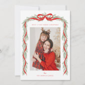 Garland with a bow kaart (Voorkant)