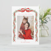 Garland with a bow kaart (Staand voorkant)