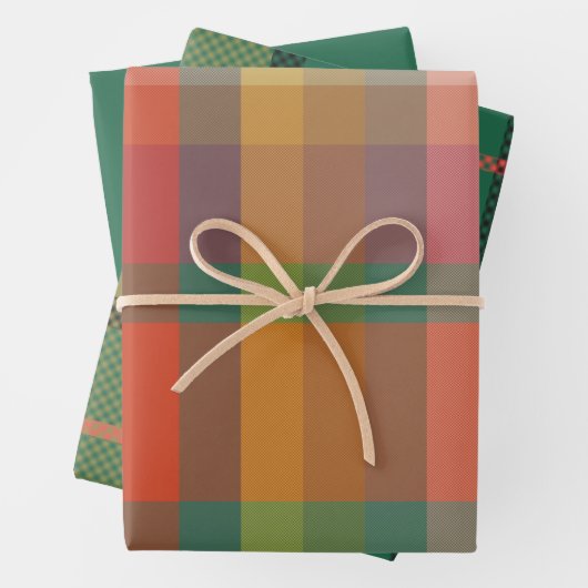 Garland Wrapping Paper Flat Sheet Set of 3 (In situ)