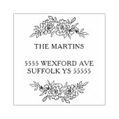 Garlands Address Design Rubberstempel (Afrduk)