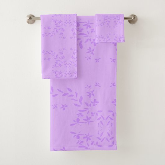 Garlands Lila Bad Handdoek (Insitu)