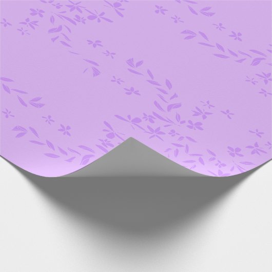Garlands Lila Cadeaupapier (Hoek)