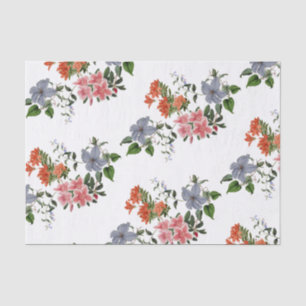 Garlands of Flowers Elegant Tissue Paper Tissuepapier