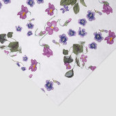 Garlands of Violets Floral Tissue Paper 10x15 Tissuepapier (Detail)