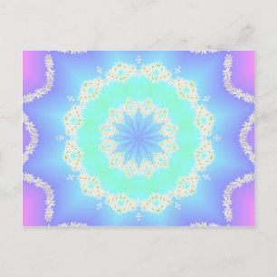 Garlands van daisies briefkaart