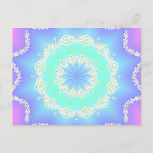 Garlands van daisies briefkaart (Voorkant)