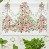 Garlands van Elegante Roze Victoriaans Rozen Theedoek (Gevouwen)