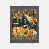 Garlic Bread Food Lover Funny Skeleton Meme Humor  Fleece Deken (Voorkant)