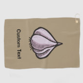 Garlic Bulb Golf Towel Golfhanddoek (Horizontaal)