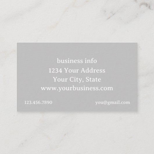 Garlic Bulb Ink Art Medicinal Herb Visitekaartje (Achterkant)