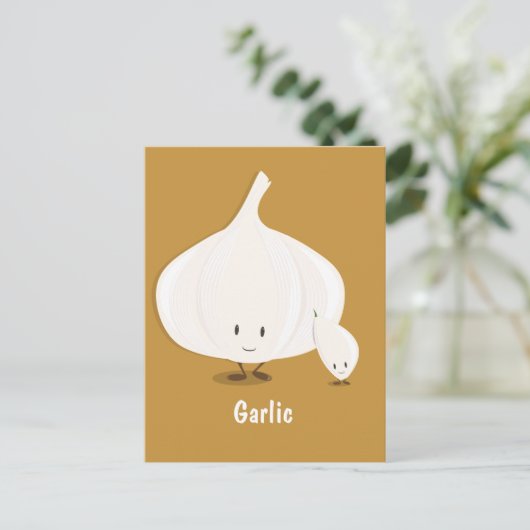 Garlic & Clove characters | Postcard Briefkaart (Staand voorkant)