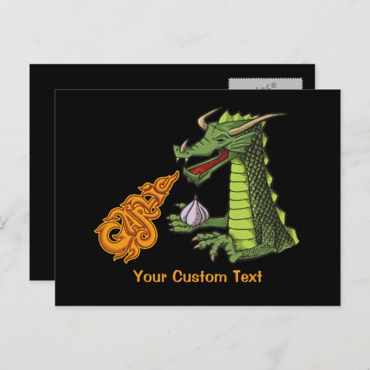 Garlic Dragon Briefkaart (Voorkant / Achterkant)