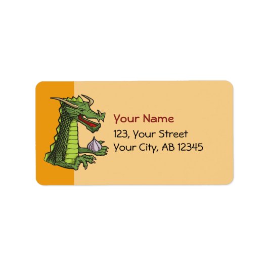 Garlic Dragon Etiket (Voorkant)