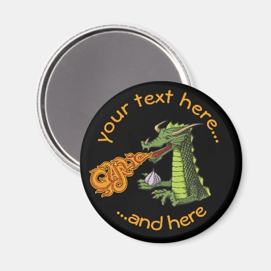 Garlic Dragon Magneet (Voorkant / Achterkant)