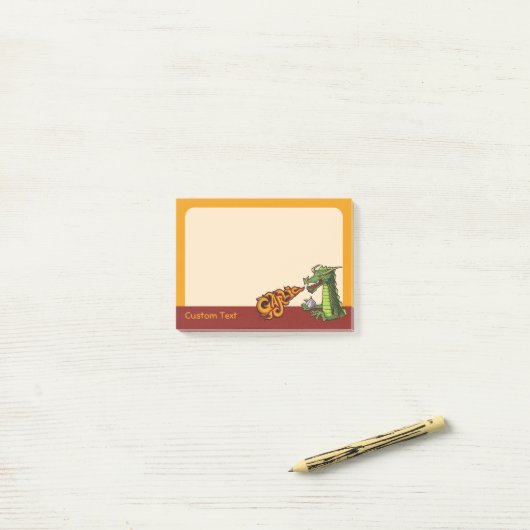 Garlic Dragon Post-it® Notes (Op bureau)