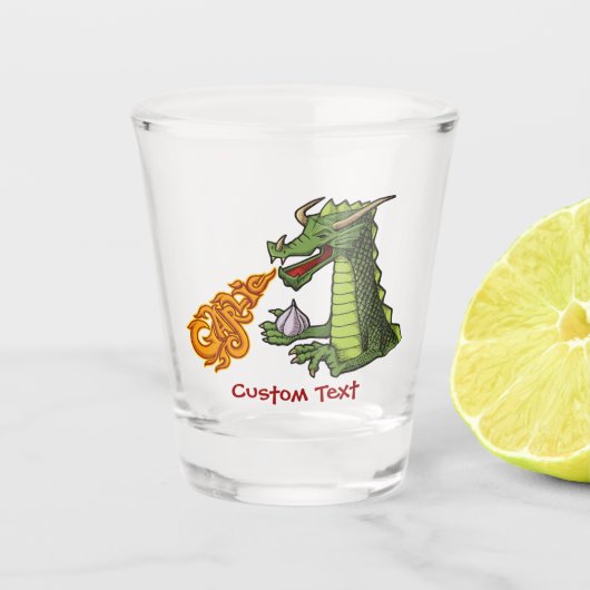 Garlic Dragon Shot Glas (Voorkant)