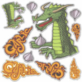 Garlic Dragon Sticker Set (Voorkant)