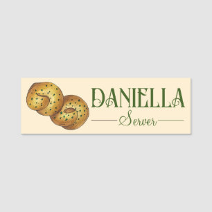 Garlic Knots Bread Roll Italy Food Restaurant Naamplaatje