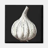 Garlic Lazy Easy Funny Matching Halloween Costume Magneet (Voorkant)