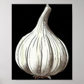 Garlic Lazy Easy Funny Matching Halloween Costume  Poster (Voorkant)