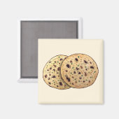 Garlic Naan Bked Indian Flatbrood Cuisine Food Magneet (Voorkant / Achterkant)