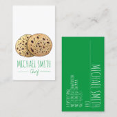 Garlic Naan Bread Indian Flatbrood Baker Chef Visitekaartje (Voorkant / Achterkant)