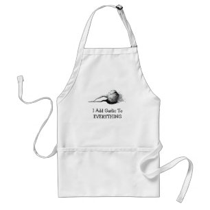 GARLIC: PENCIL REALISME: APRON STANDAARD SCHORT
