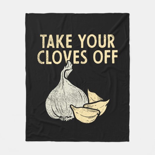 Garlic Plant Fleece Deken (Voorkant)