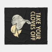 Garlic Plant Fleece Deken (Voorkant (Horizontaal))