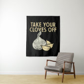 Garlic Plant Wandkleed (In situ)