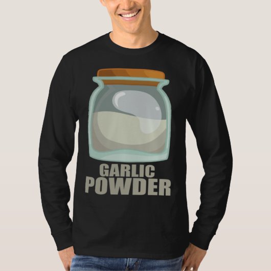 Garlic Powder Spice Flavor Food Cooking T-shirt (Voorkant)