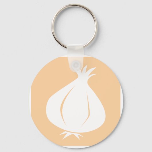 Garlic Vegetable Icon Sleutelhanger (Voorkant)