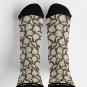 Garlic Woodcut Pattern Socks Sokken (Top)